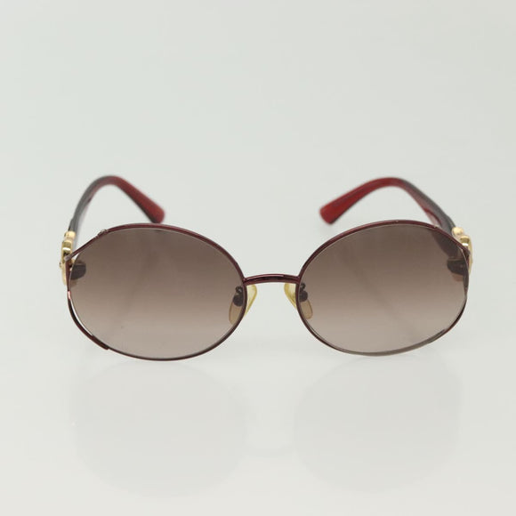 FENDI Sunglasses plastic metal 2Set Brown Black Auth bs29273