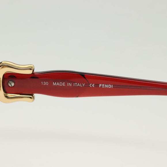 FENDI Sunglasses plastic metal 2Set Brown Black Auth bs29273