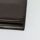 CHANEL Chain Hand Bag Leather Brown gold CC Auth bs29274-16