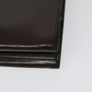 CHANEL Chain Hand Bag Leather Brown gold CC Auth bs29274-9