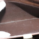 CHANEL Chain Hand Bag Leather Brown gold CC Auth bs29274-21