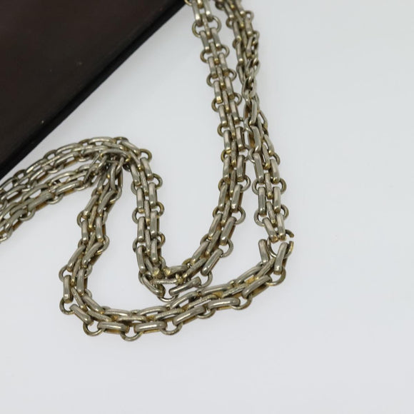 CHANEL Chain Hand Bag Leather Brown gold CC Auth bs29274