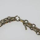 CHANEL Chain Hand Bag Leather Brown gold CC Auth bs29274-8