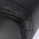 CHANEL Vanity Pouch Leather Black Gold CC Auth bs29276-10