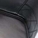 CHANEL Vanity Pouch Leather Black Gold CC Auth bs29276-12