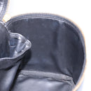 CHANEL Vanity Pouch Leather Black Gold CC Auth bs29276-18