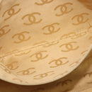 CHANEL Tote Bag Caviar Skin Beige Gold CC Auth bs29277-18