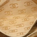 CHANEL Tote Bag Caviar Skin Beige Gold CC Auth bs29277-19