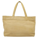 CHANEL Tote Bag Caviar Skin Beige Gold CC Auth bs29277-3