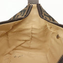 FENDI Zucca Canvas Vanity Pouch Black Brown Silver Auth bs29279-21