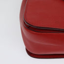 Miu Miu Hand Bag Leather Red Gold Auth bs29282-16