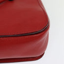 Miu Miu Hand Bag Leather Red Gold Auth bs29282-17