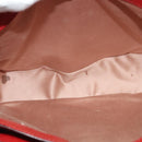 Miu Miu Hand Bag Leather Red Gold Auth bs29282-9