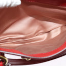 Miu Miu Hand Bag Leather Red Gold Auth bs29282-23