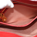 Miu Miu Hand Bag Leather Red Gold Auth bs29282-25