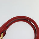 Miu Miu Hand Bag Leather Red Gold Auth bs29282-14