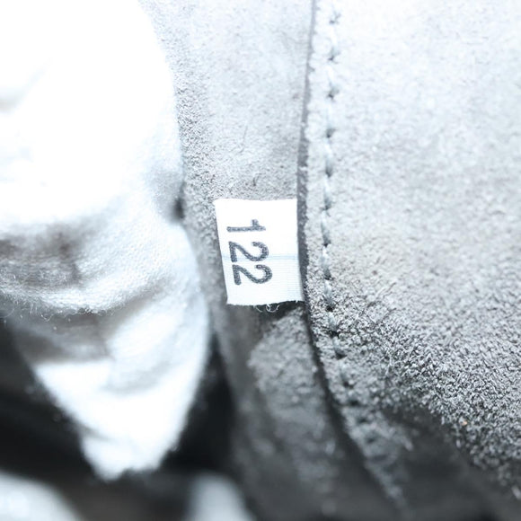 Miu Miu Tote Bag Leather Gray Gold Auth bs29284