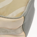 CHANEL Sports Shoulder Bag Nylon Beige Gray CC Auth bs29288-15