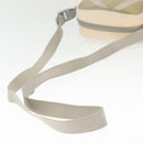 CHANEL Sports Shoulder Bag Nylon Beige Gray CC Auth bs29288-8