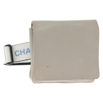 CHANEL Sports Boston Bag Nylon Black Gray CC Auth bs29290