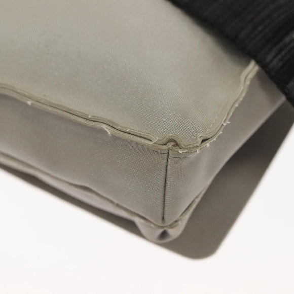 CHANEL Sports Boston Bag Nylon Black Gray CC Auth bs29290