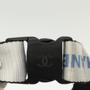 CHANEL Sports Boston Bag Nylon Black Gray CC Auth bs29290-18