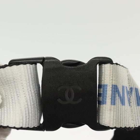 CHANEL Sports Boston Bag Nylon Black Gray CC Auth bs29290