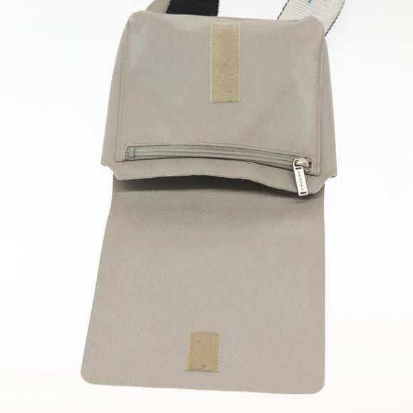 CHANEL Sports Boston Bag Nylon Black Gray CC Auth bs29290