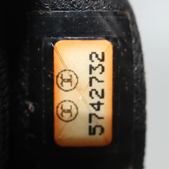 CHANEL Sports Boston Bag Nylon Black Gray CC Auth bs29290