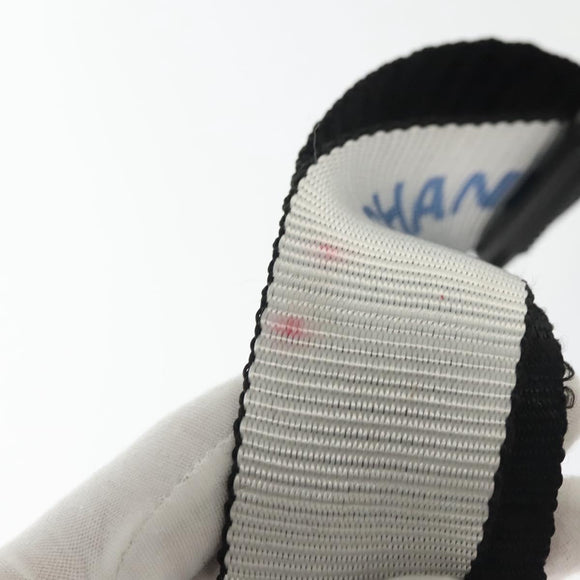 CHANEL Sports Boston Bag Nylon Black Gray CC Auth bs29290