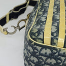 Christian Dior Trotter Canvas Shoulder Bag PVC Blue Silver Auth bs29296-9