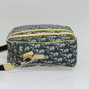 Christian Dior Trotter Canvas Shoulder Bag PVC Blue Silver Auth bs29296-3