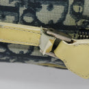 Christian Dior Trotter Canvas Shoulder Bag PVC Blue Silver Auth bs29296-5