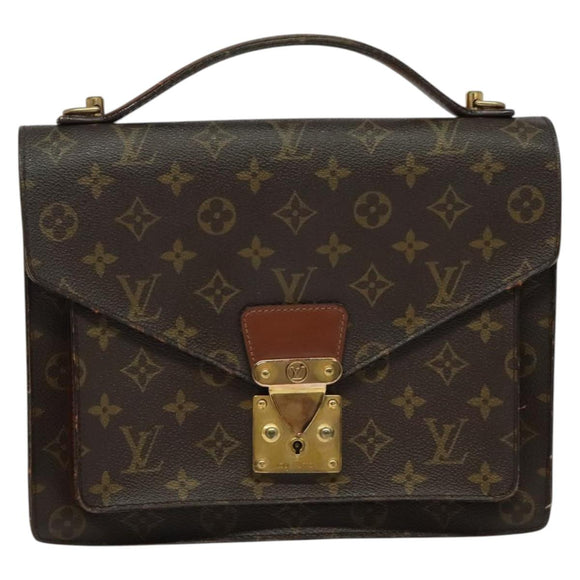 LOUIS VUITTON Monogram Monceau 28 Hand Bag M51185 LV Auth bs29299