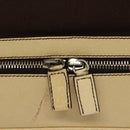 PRADA Hand Bag Canvas Leather Beige Brown Auth bs29303-18