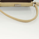 PRADA Hand Bag Canvas Leather Beige Brown Auth bs29303-7
