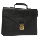LOUIS VUITTON Epi Serviette Conseiller Business Bag Black M54422 LV Auth bs29305-1