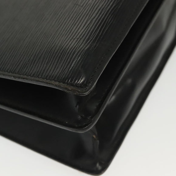 LOUIS VUITTON Epi Serviette Conseiller Business Bag Black M54422 LV Auth bs29305