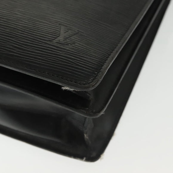 LOUIS VUITTON Epi Serviette Conseiller Business Bag Black M54422 LV Auth bs29305
