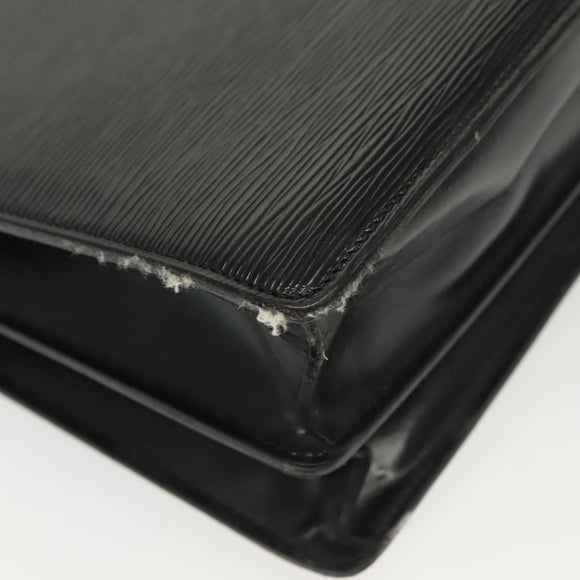 LOUIS VUITTON Epi Serviette Conseiller Business Bag Black M54422 LV Auth bs29305