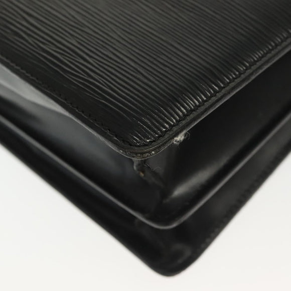 LOUIS VUITTON Epi Serviette Conseiller Business Bag Black M54422 LV Auth bs29305