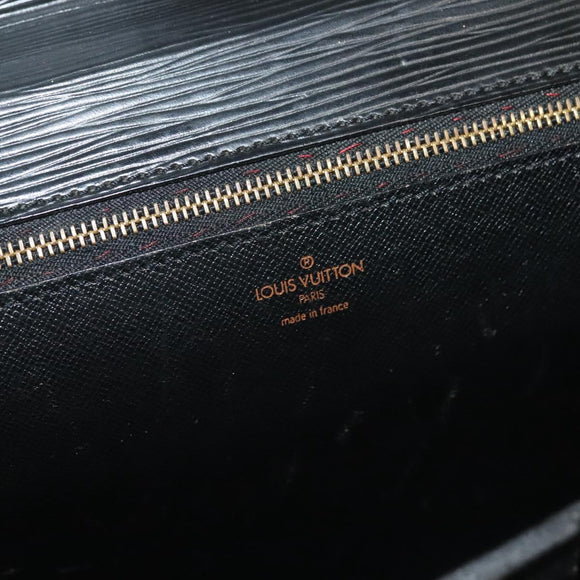 LOUIS VUITTON Epi Serviette Conseiller Business Bag Black M54422 LV Auth bs29305
