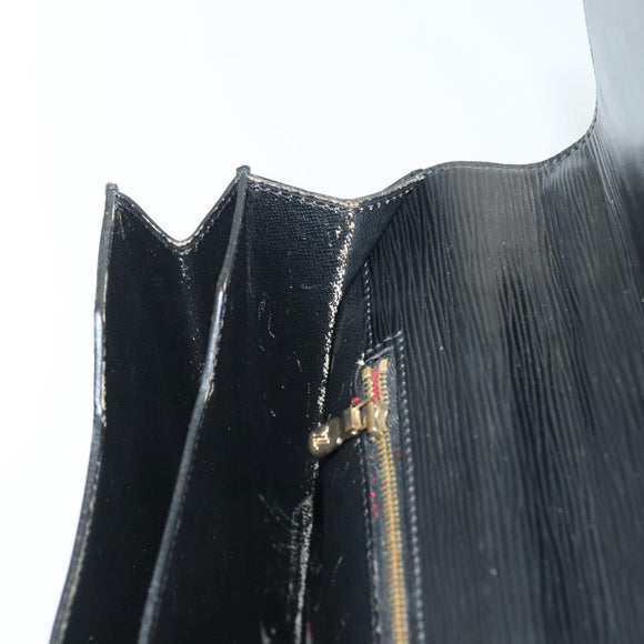 LOUIS VUITTON Epi Serviette Conseiller Business Bag Black M54422 LV Auth bs29305