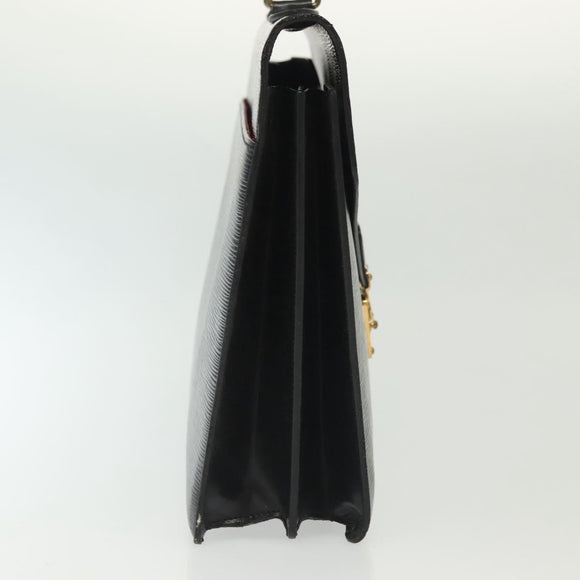 LOUIS VUITTON Epi Serviette Conseiller Business Bag Black M54422 LV Auth bs29305