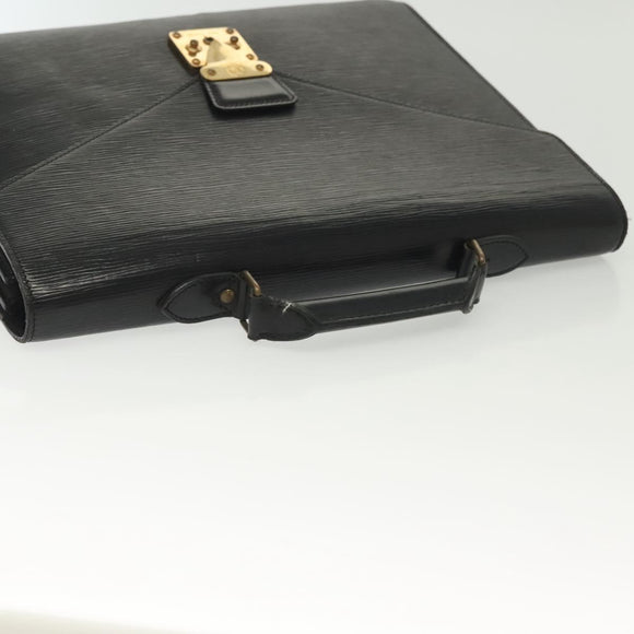 LOUIS VUITTON Epi Serviette Conseiller Business Bag Black M54422 LV Auth bs29305
