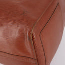 LOUIS VUITTON Epi Keepall 50 Boston Bag Brown M42968 LV Auth bs29308-10