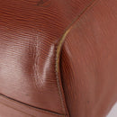 LOUIS VUITTON Epi Keepall 50 Boston Bag Brown M42968 LV Auth bs29308-12