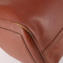 LOUIS VUITTON Epi Keepall 50 Boston Bag Brown M42968 LV Auth bs29308-13