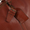 LOUIS VUITTON Epi Keepall 50 Boston Bag Brown M42968 LV Auth bs29308-17