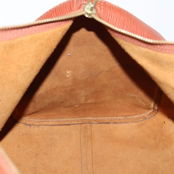 LOUIS VUITTON Epi Keepall 50 Boston Bag Brown M42968 LV Auth bs29308